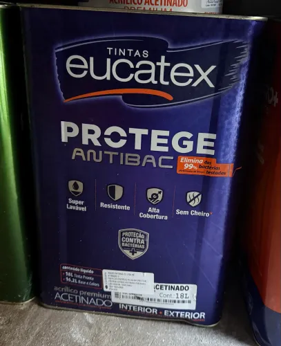Tinta Eucatex Protege Acetinado 18L Palha