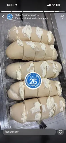 Cortadora e Recheadora de pão de Alho. 