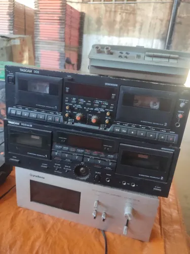 não envio Lote tape decks tascam gravador rolo etc