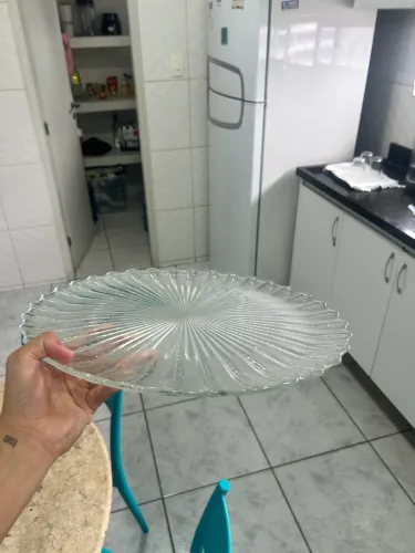 Travessa de vidro para frutas