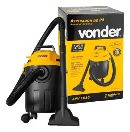 Aspirador De Pó E Líquidos 1000w Capacidade De 10l - Vonder