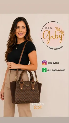 Bolsa Marrom Semi Nova