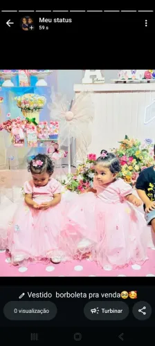 Vestido festa infantil 1 ano