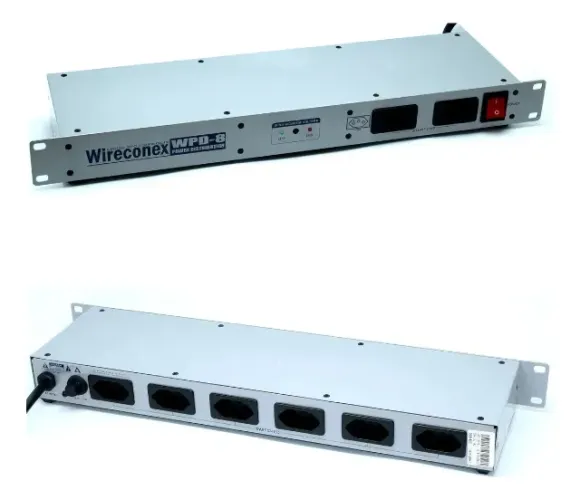 Regua De Ac Wire Conex Rack 19 Ac 8 Saidas 110/220v Apd