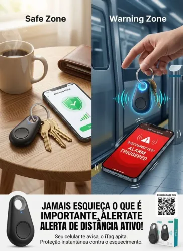 iTag Alarme Rastreio de Objetos - Não perca nada