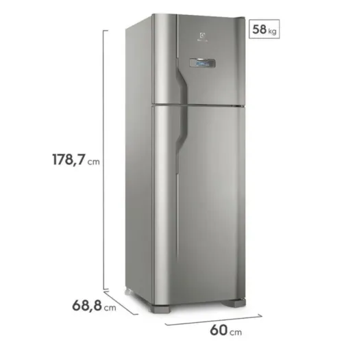 Geladeira Electrolux Frost Free Inox