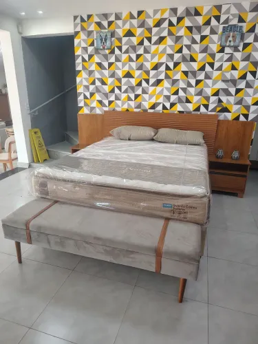 Cama e colchão probel supremo