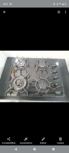 Vendo Cooktop semi novo por R$250,00.