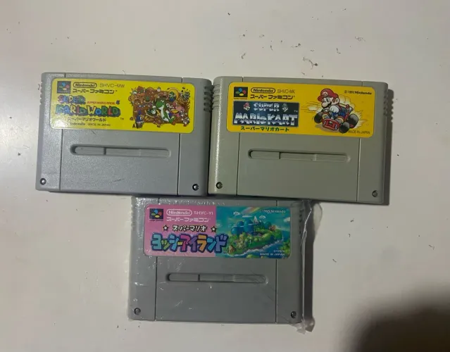TRILOGIA MARIO DE SNES - ORIGINAL - JAPONÊS - SUPER FAMICON