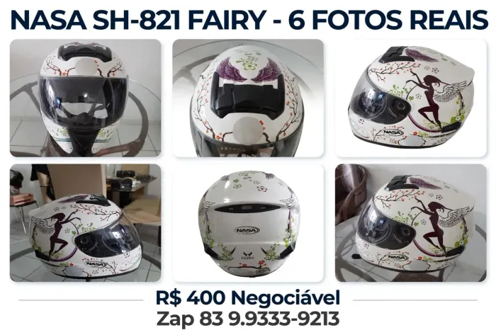 Capacete Nasa feminino