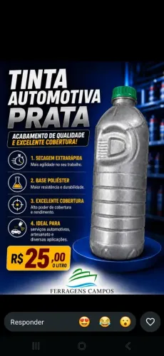 Tinta automotiva 900ml