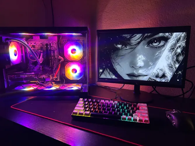 PC Gamer Completo Ryzen 5 5600 / RX 6600M 8GB / 16GB RAM / Fonte XPG 750W 80 Plus Gold