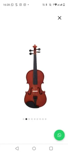 Violino Ever-ton First 4/4 - Madeira maciça - Estojo e arco (usado)