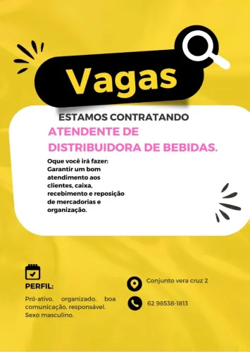 Atendente Distribuidora (17:00 as 00:00)