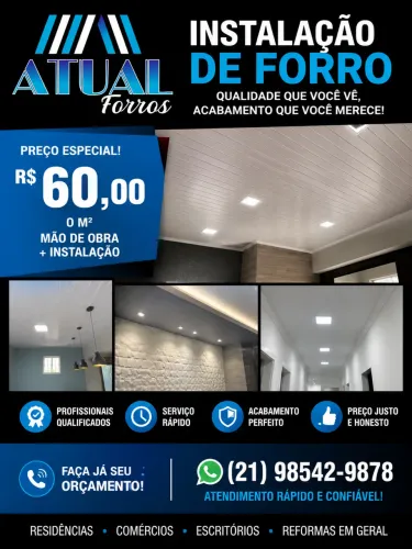 Instalação forros pvc