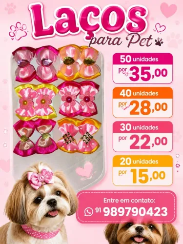 Laços para pet