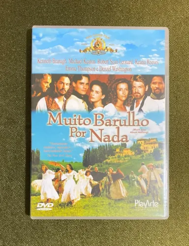 DVD Muito Barulho por Nada (Emma Thompson- K. Reeves- Denzel Washington- Michael Keaton)