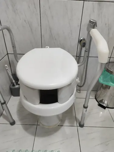 Assento elevado para vaso sanitário 13cm