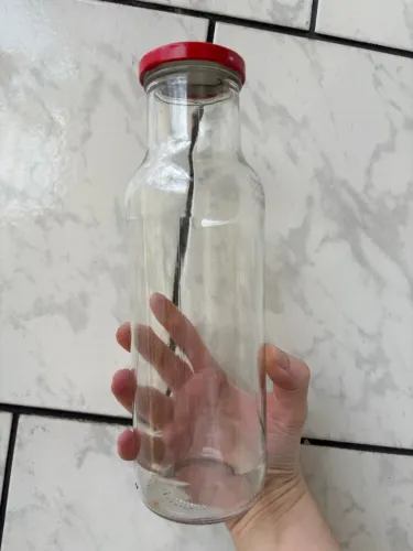 Vidro Vazio Usado Maior Molho 720ml com Tampa 