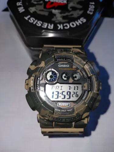 Vendo Relógio Casio G-Shock GD-120CM-5DR Camuflado (Original c/ Lata)