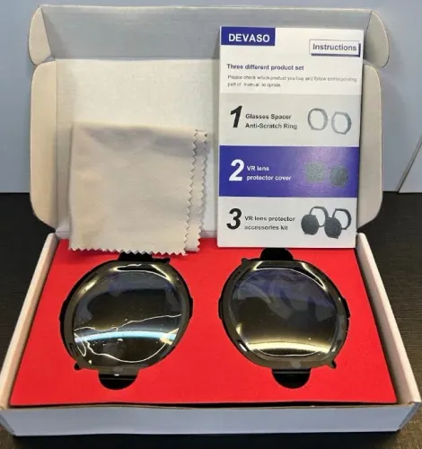 Kit upgrade Playstation VR 2 PSVR2 almofada conforto + protetor de lentes anti luz azul
