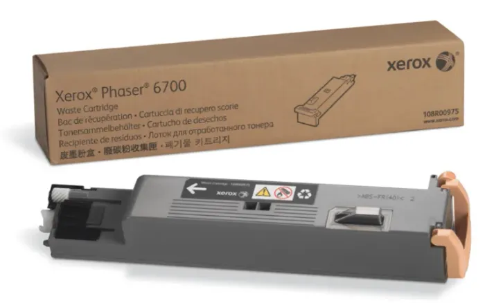 Lote com 4 Waste de Toner Xerox 6700 / 108R00975 Original Novo Caixa Boa e Caixa Avariada