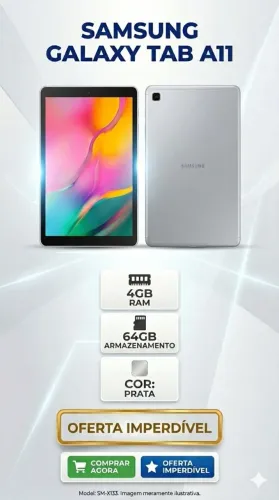 Tablet Samsung novo Tab a11