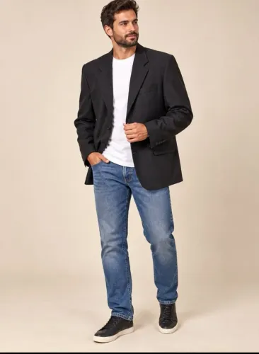 Blazer preto masculino