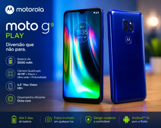 Moto g9 64 Gb azul safira 4 Gb de ram novo na caixa