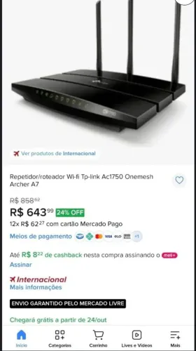 Roteador Wi Fi (Parcelo Sem Juros)