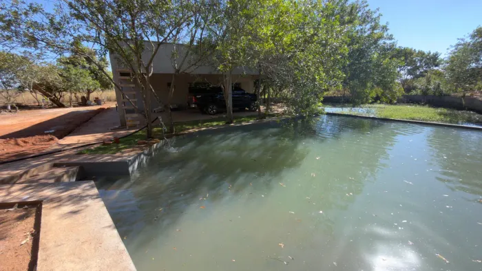 Chácara ponte alta norte df 475 top linda casa 3 quartos, tanque de peixes