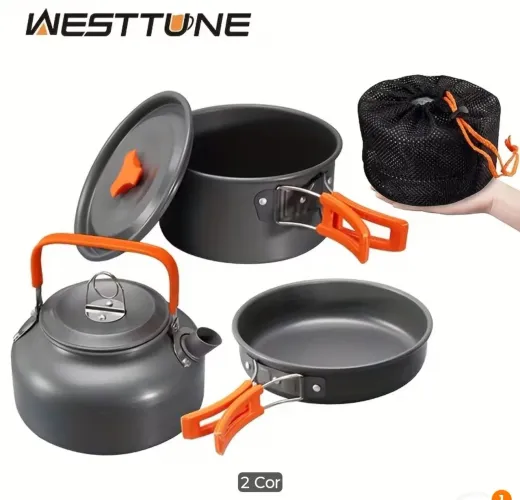 Jogo de panelas de Camping WestbTuner 3 pçs