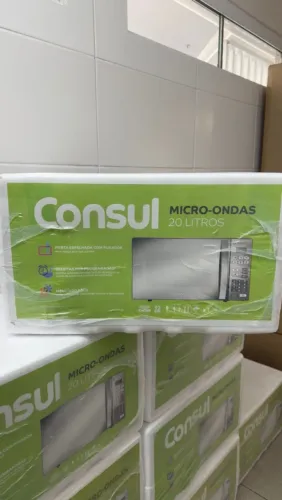 Micro-ondas Consul cinza espelhado 20 Litros