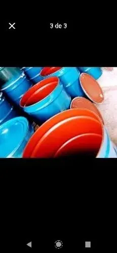 Tambores metálicos tampa removível 200 ltrs
