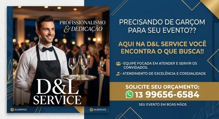Garçom para eventos 