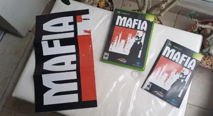 Jogo Mafia Xbox Clássico Completo C/ Póster Raro Excelente