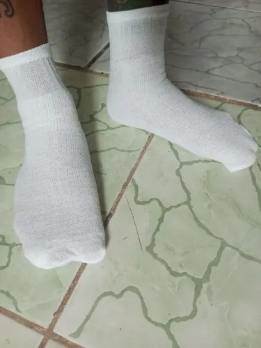 Kit 10 pares de meias brancas