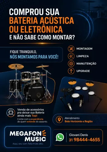 Montagem e Manutenção em Bateria Musical 