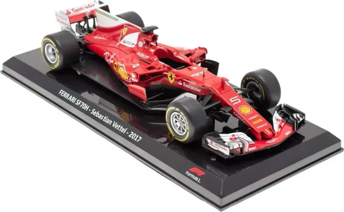 Miniatura F1 1/24 Ferrari SF70H 2017 - Sebastian Vettel - Nova / Lacrada