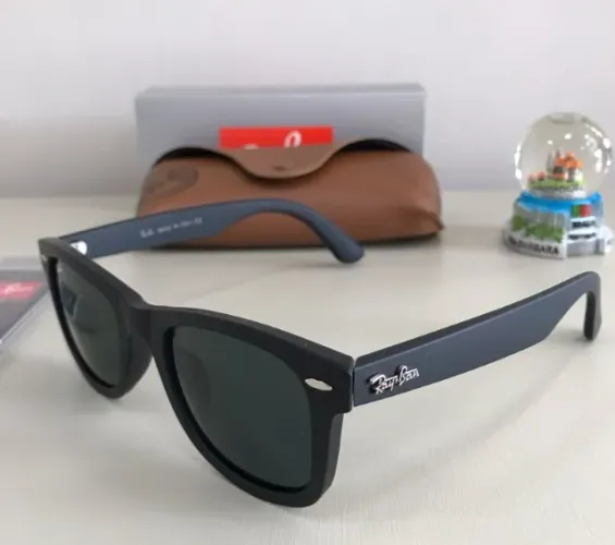 óculos de sol ray ban wayfarer black matte