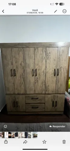 Guarda-roupa 6 portas seminovo - R$ 750