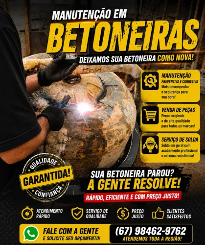 Manutencao em betoneira 