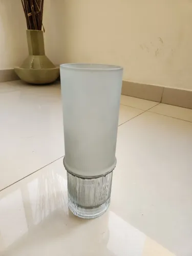 Vaso Vidro Verde 11x29cm