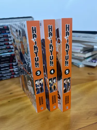 Mangá Haikyu! Volumes 3,4 e 5
