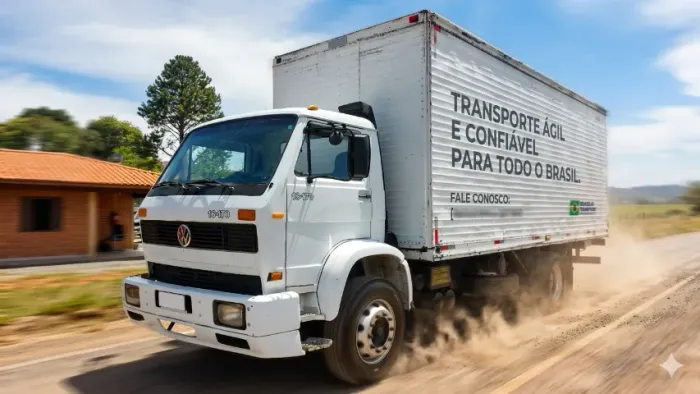 Caminhão Vw 16170 - 1995 - bau de 7x250 c/ porta lateral