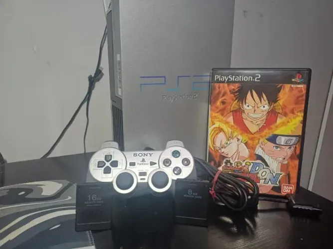 PS2 FAT S Silver - prateado