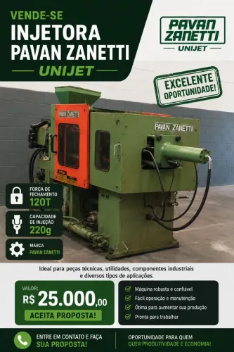 Injetora Pavan Zanetti 120 Toneladas