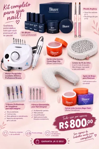 Kit nail designer completo