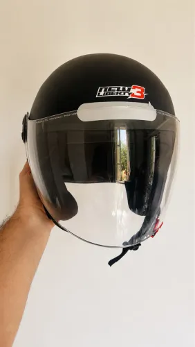 Capacete Pro Tork New Liberty 3 Preto Fosco com Viseira - Novo