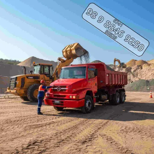 Carrada de brita e areia no Calhau, Renascença e Cohama. Atendimento Disk Carrada.